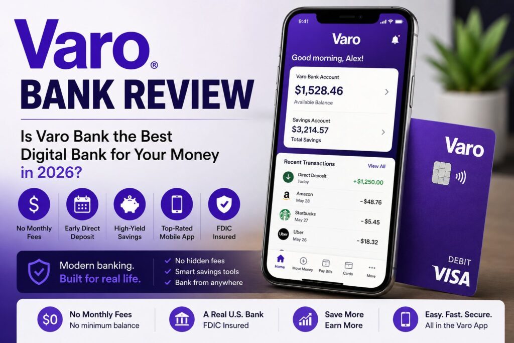 Varo Bank review 2026 digital bank