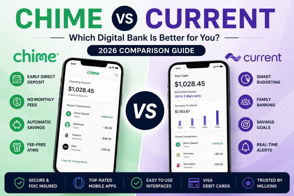 Chime vs Current 2026 comparison