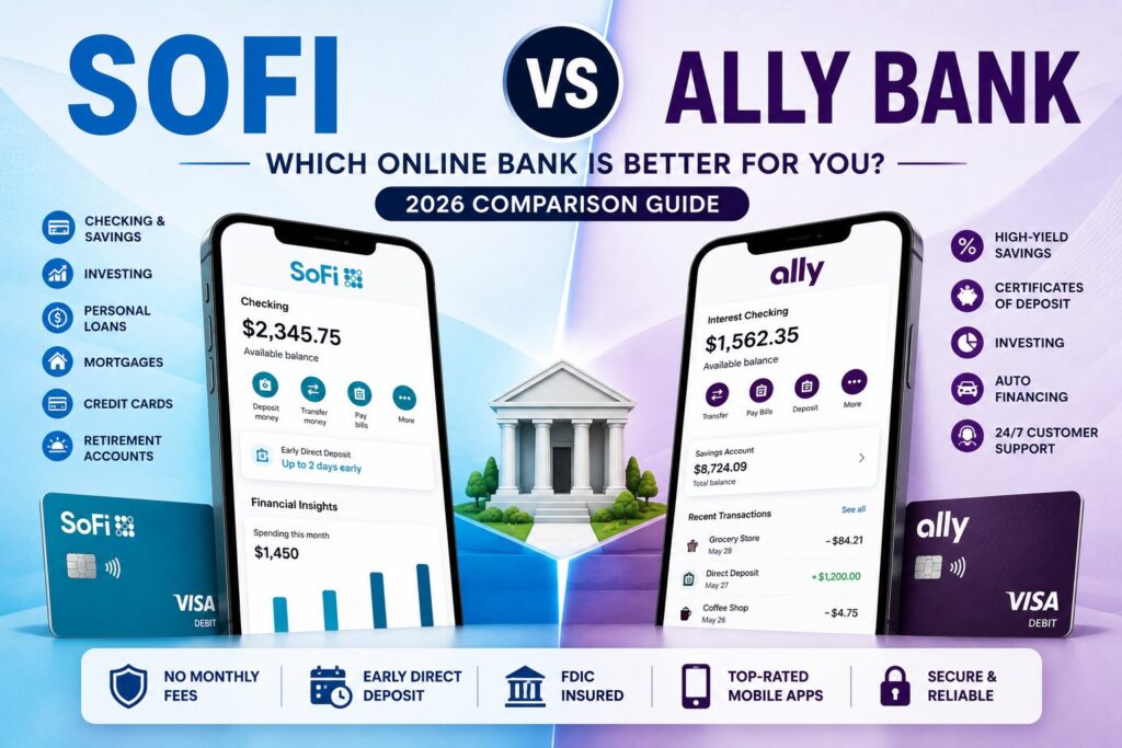 SoFi vs Ally Bank 2026 comparison